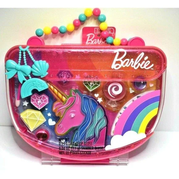 Just Play Toys Barbie Purse Perfect Makeup Case Pieces Ages